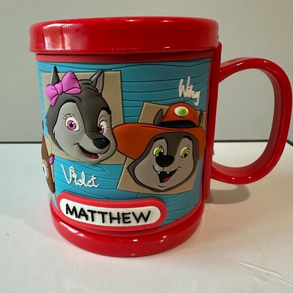 NEW Great Wolf Lodge Personalize Children BPA Free Cup Mug Matthew - Picture 1 of 6
